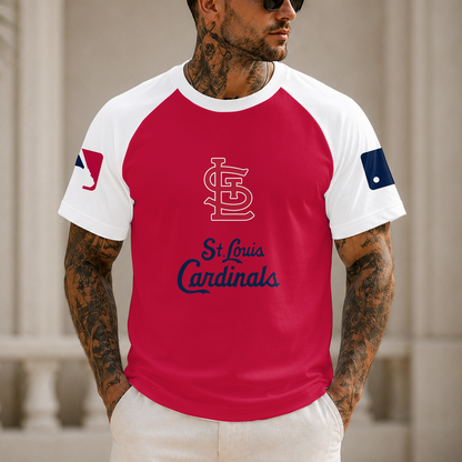 [HOMERUN DEAL] NEW MLB24 SLC ST. LOUIS CARDINALS CUSTOMIZED RAGLAN TEE