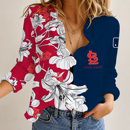 [HOMERUN DEAL] NEW CUSTOMIZED MLB24 SLC ST. LOUIS CARDINALS WOMEN CASUAL SHIRT