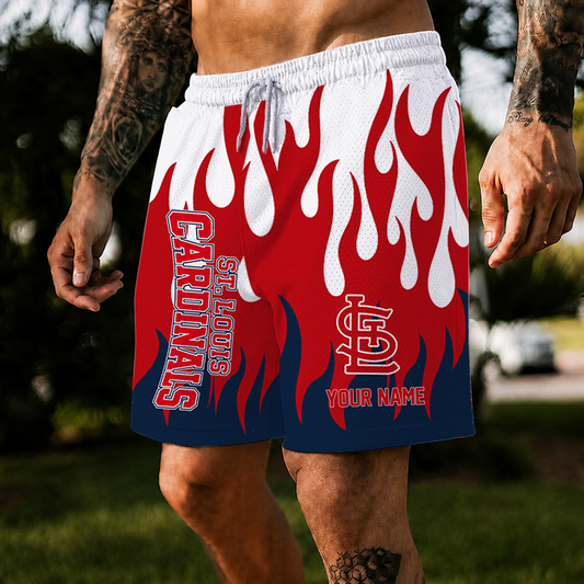[HOMERUN DEAL] NEW CUSTOMIZED MLB24 SLC ST. LOUIS CARDINALS SHORT PANTS