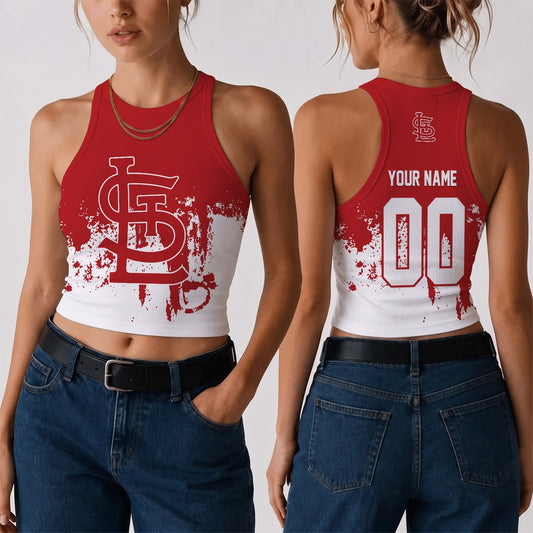 [HOMERUN DEAL] NEW CUSTOMIZED MLB24 SLC THE CARDINALS WOMEN'S CROP TOP