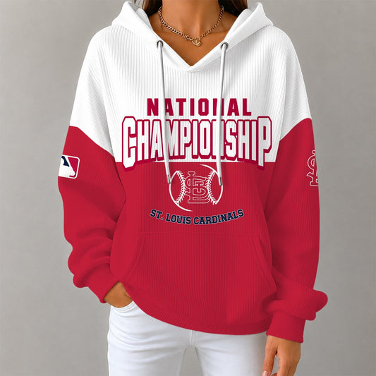 [HOMERUN DEAL] NEW CUSTOMIZED MLB24 SLC ST. LOUIS CARDINALS RIBBED HOODIE & SWEATSHIRT