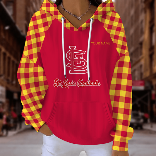 [HOMERUN DEAL] NEW CUSTOMIZED MLB24 SLC ST. LOUIS CARDINALS RIBBED HOODIE & SWEATSHIRT