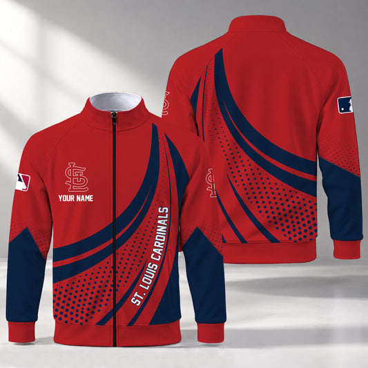 [HOMERUN DEAL] NEW CUSTOMIZED MLB24 SLC ST. LOUIS CARDINALS STAND COLLAR JACKET