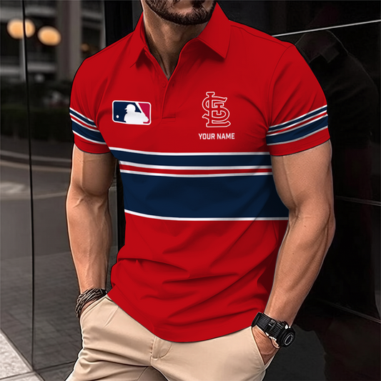 [HOMERUN DEAL] NEW CUSTOMIZED MLB24 SLC ST. LOUIS CARDINALS POLO SHIRT
