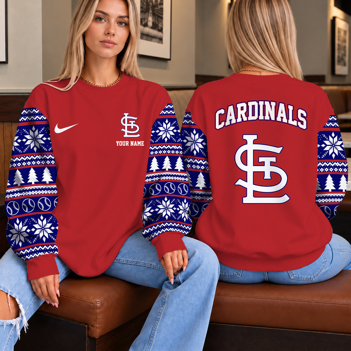 [HOMERUN DEAL] NEW CUSTOMIZED MLB24 SLC THE CARDINALS UNISEX SWEATSHIRT