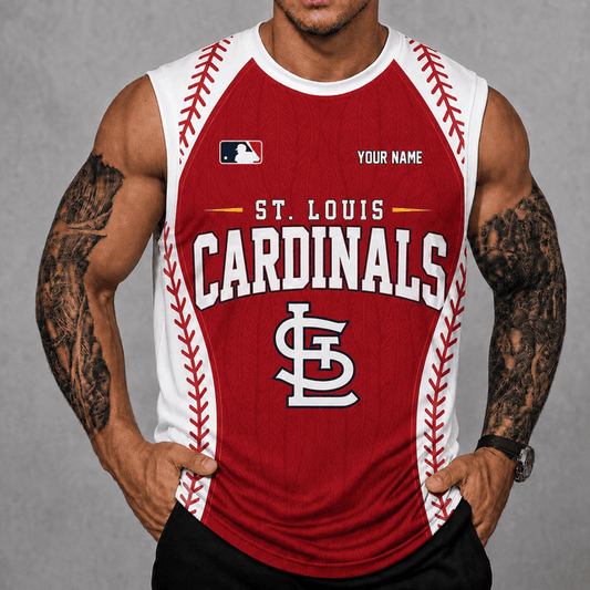 [HOMERUN DEAL] NEW CUSTOMIZED MLB24 SLC ST. LOUIS CARDINALS TANK TOP & GYM SHIRT