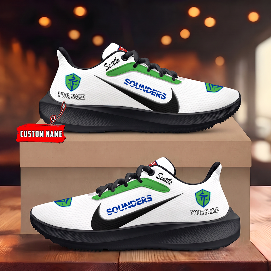 [GOAL DEAL] NEW CUSTOMIZED MLS24 SSF SEATTLE SOUNDERS FC ROAD RUNNING SHOES