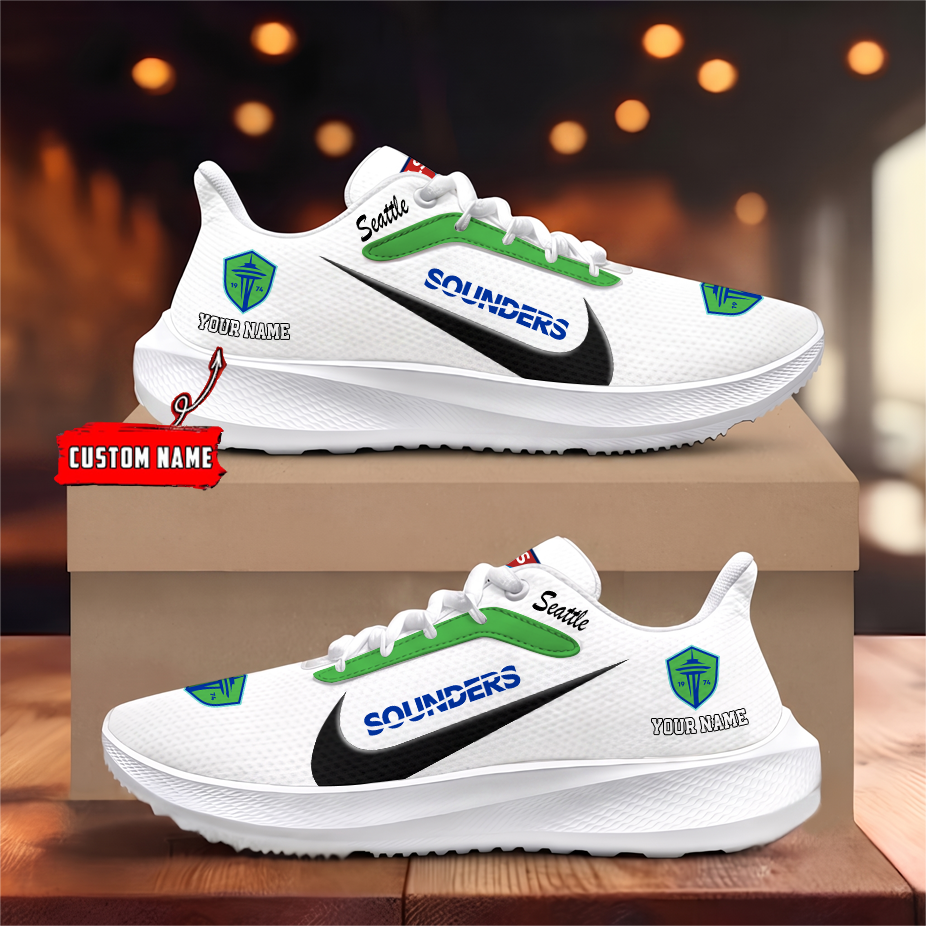 [GOAL DEAL] NEW CUSTOMIZED MLS24 SSF SEATTLE SOUNDERS FC ROAD RUNNING SHOES