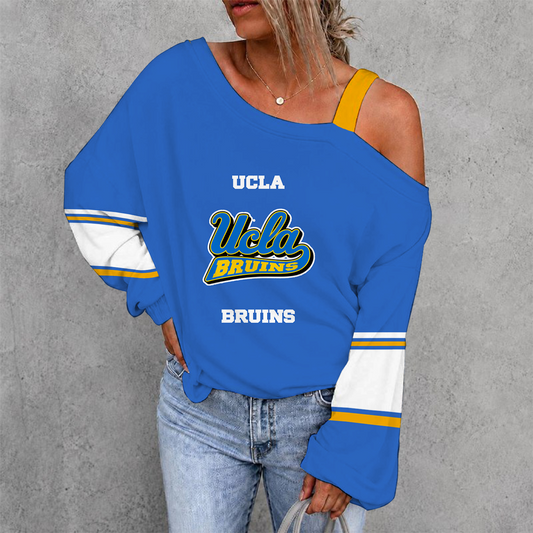 [HOMERUN DEAL] NEW CUSTOMIZED NCAA CWS24 UCB UCLA BRUINS WOMEN'S OFF-SHOULDER LONG SLEEVE SHIRT