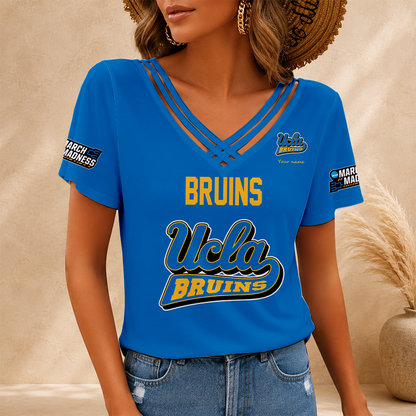 [FAN FAVORITE] NEW CUSTOMIZED NCAA CWS24 UCB UCLA BRUINS V-NECK SHIRT