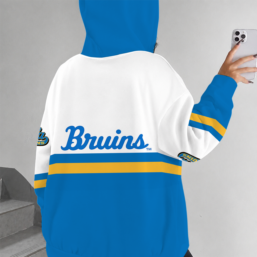 [FAN FAVORITE] NEW CUSTOMIZED NCAA CWS24 UCB UCLA BRUINS ZIP HOODIE