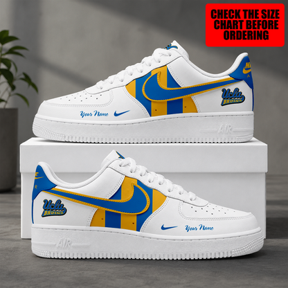 [HOMERUN DEAL] NEW CUSTOMIZED NCAA CWS24 UCB UCLA BRUINS AF1 SHOES
