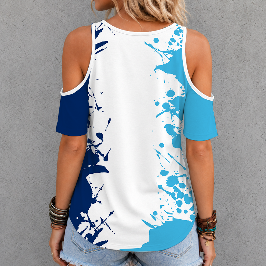 [SLAM DUNK DEAL] NEW CUSTOMIZED NCAA MAM24 VIW VILLANOVA WILDCATS CRISS CROSS V-NECK TOP