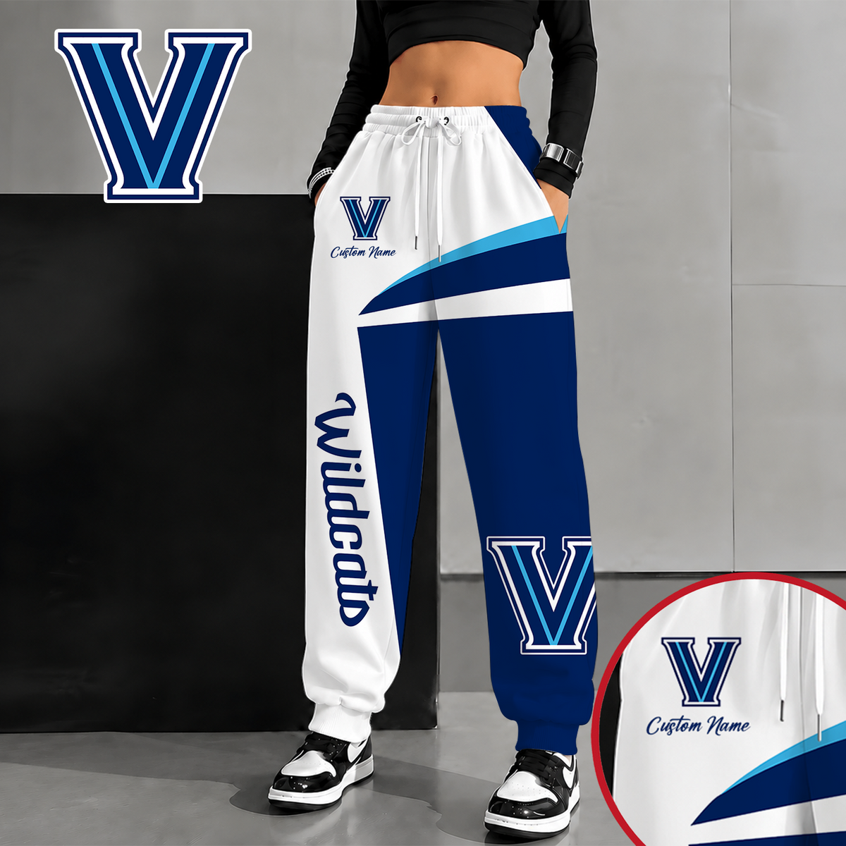 [SLAM DUNK DEAL] NEW CUSTOMIZED NCAA MAM24 VIW VILLANOVA WILDCATS SWEATPANTS