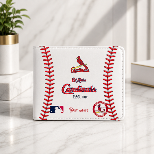 [HOMERUN DEAL] NEW CUSTOMIZED MLB24 SLC ST. LOUIS CARDINALS LEATHER WALLET