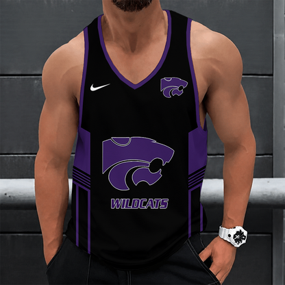 [TOUCHDOWN DEAL] NEW CUSTOMIZED NCAA FBS24 KSW KANSAS STATE WILDCATS UNISEX TANK TOP