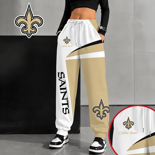 [TOUCHDOWN DEAL] NEW CUSTOMIZED NFL24 NOS NEW ORLEANS SAINTS SWEATPANTS
