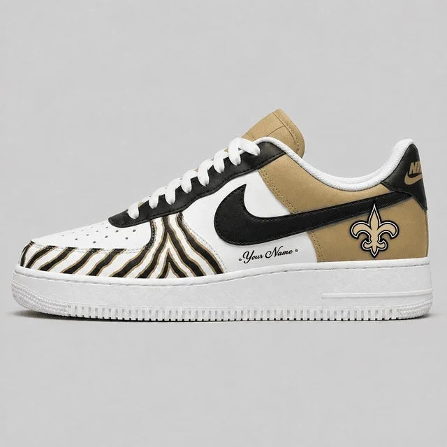 [TOUCHDOWN DEAL] NEW CUSTOMIZED NFL24 NOS NEW ORLEANS SAINTS AF1 SHOES