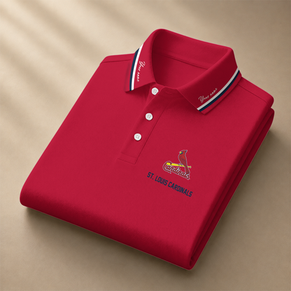 [HOMERUN DEAL] NEW CUSTOMIZED MLB24 SLC ST. LOUIS CARDINALS POLO SHIRT