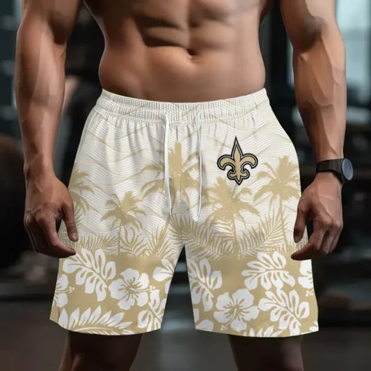 [TOUCHDOWN DEAL] NEW CUSTOMIZED NFL24 NOS NEW ORLEANS SAINTS SHORT PANTS
