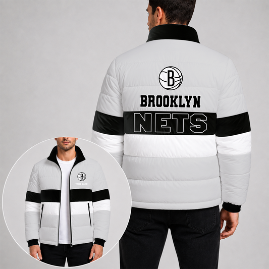 [SLAM DUNK DEAL] NEW CUSTOMIZED NBA25 BNE THE NETS PUFFER JACKET