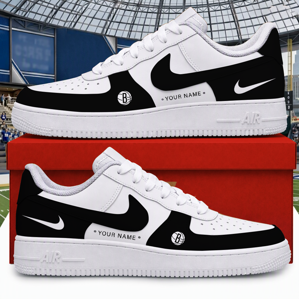 [SLAM DUNK DEAL] NEW CUSTOMIZED NBA25 BNE BROOKLYN NETS AF1 SHOES