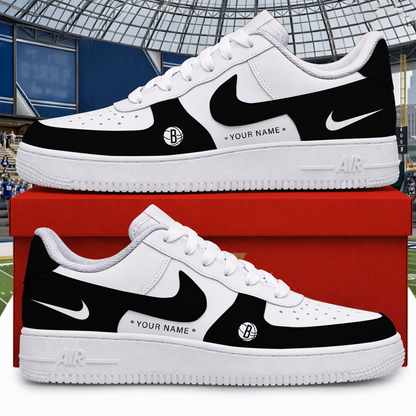 [SLAM DUNK DEAL] NEW CUSTOMIZED NBA25 BNE BROOKLYN NETS AF1 SHOES