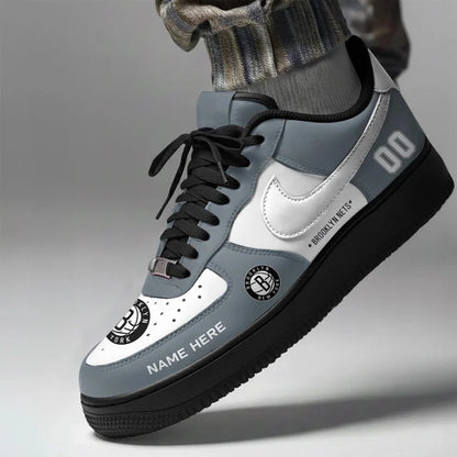 [SLAM DUNK DEAL] NEW CUSTOMIZED NBA25 BNE BROOKLYN NETS AF1 SHOES