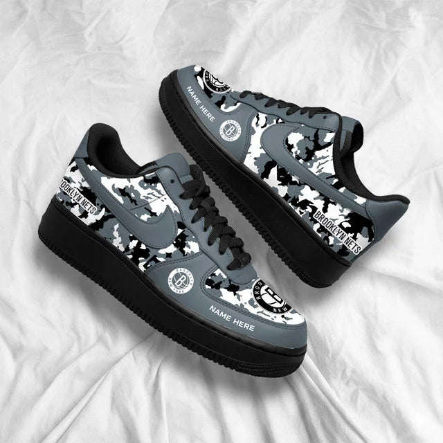 [SLAM DUNK DEAL] NEW CUSTOMIZED NBA25 BNE BROOKLYN NETS AF1 SHOES