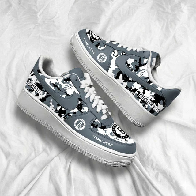 [SLAM DUNK DEAL] NEW CUSTOMIZED NBA25 BNE BROOKLYN NETS AF1 SHOES
