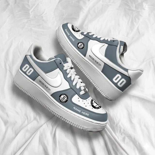 [SLAM DUNK DEAL] NEW CUSTOMIZED NBA25 BNE BROOKLYN NETS AF1 SHOES