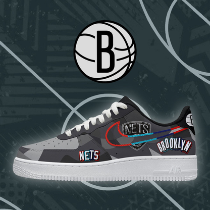 [SLAM DUNK DEAL] NEW CUSTOMIZED NBA25 BNE BROOKLYN NETS AF1 SHOES