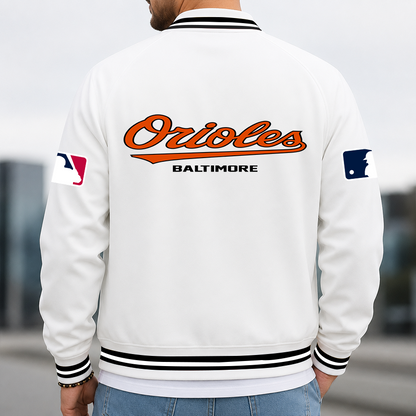 [HOMERUN DEAL] NEW CUSTOMIZED MLB25 BOS BALTIMORE ORIOLES MULTICOLOR MEN'S CASUAL JACKET