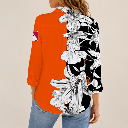 [HOMERUN DEAL] NEW CUSTOMIZED MLB25 BOS BALTIMORE ORIOLES WOMEN CASUAL SHIRT