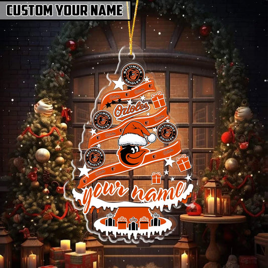 [HOMERUN DEAL] NEW CUSTOMIZED MLB25 BOS BALTIMORE ORIOLES CHRISTMAS ACRYLIC ORNAMENT