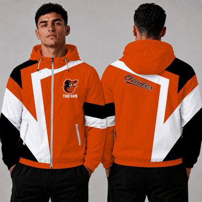 [HOMERUN DEAL] NEW CUSTOMIZED MLB25 BOS BALTIMORE ORIOLES WINDBREAKER JACKET