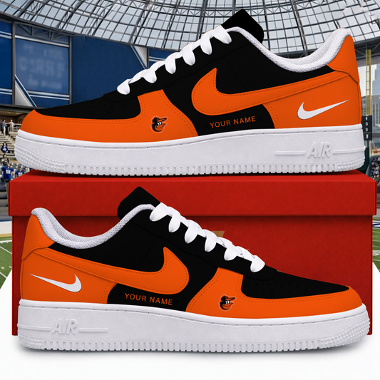 [HOMERUN DEAL] NEW CUSTOMIZED MLB25 BOS BALTIMORE ORIOLES AF1 SHOES