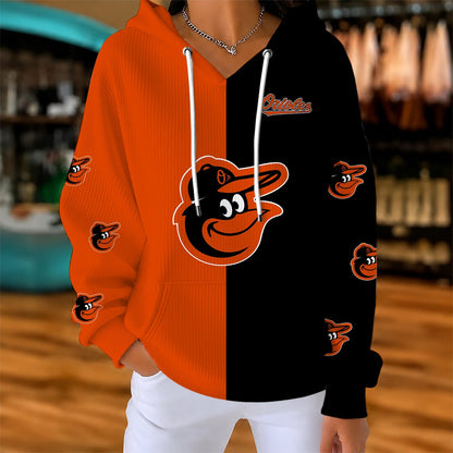 [HOMERUN DEAL] NEW CUSTOMIZED MLB25 BOS BALTIMORE ORIOLES RIBBED HOODIE & SWEATSHIRT