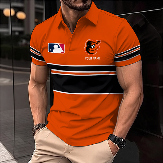 [HOMERUN DEAL] NEW CUSTOMIZED MLB25 BOS BALTIMORE ORIOLES POLO SHIRT