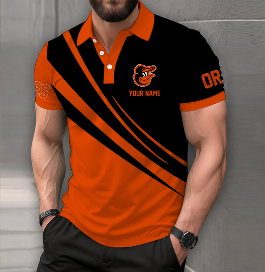 [HOMERUN DEAL] NEW CUSTOMIZED MLB25 BOS BALTIMORE ORIOLES POLO SHIRT