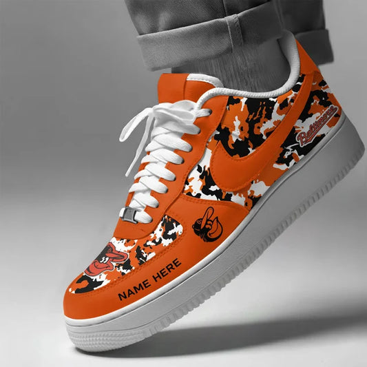 [HOMERUN DEAL] NEW CUSTOMIZED MLB25 BOS BALTIMORE ORIOLES AF1 SHOES