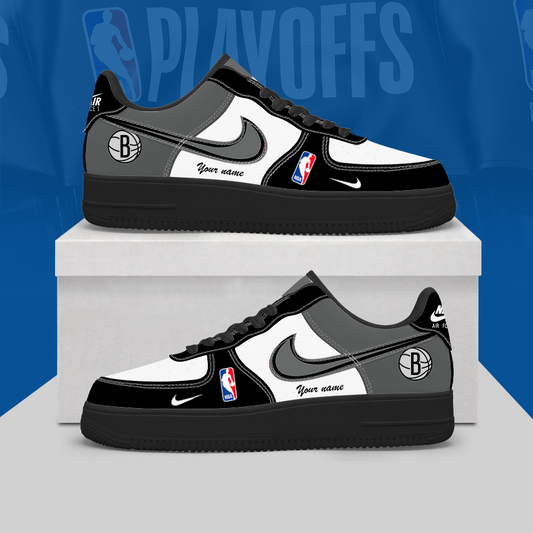 [SLAM DUNK DEAL] NEW CUSTOMIZED NBA25 BNE BROOKLYN NETS AF1 SHOES
