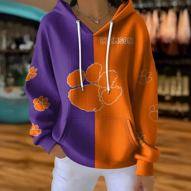 [HOMERUN DEAL] NEW CUSTOMIZED NCAA CWS25 CST CLEMSON TIGERS RIBBED HOODIE & SWEATSHIRT