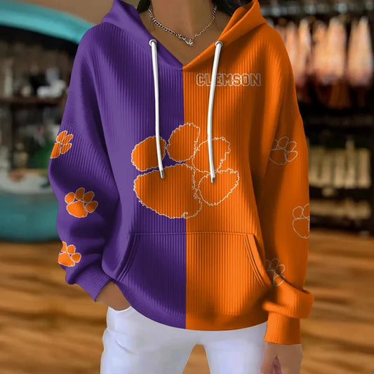 [HOMERUN DEAL] NEW CUSTOMIZED NCAA CWS25 CST CLEMSON TIGERS RIBBED HOODIE & SWEATSHIRT