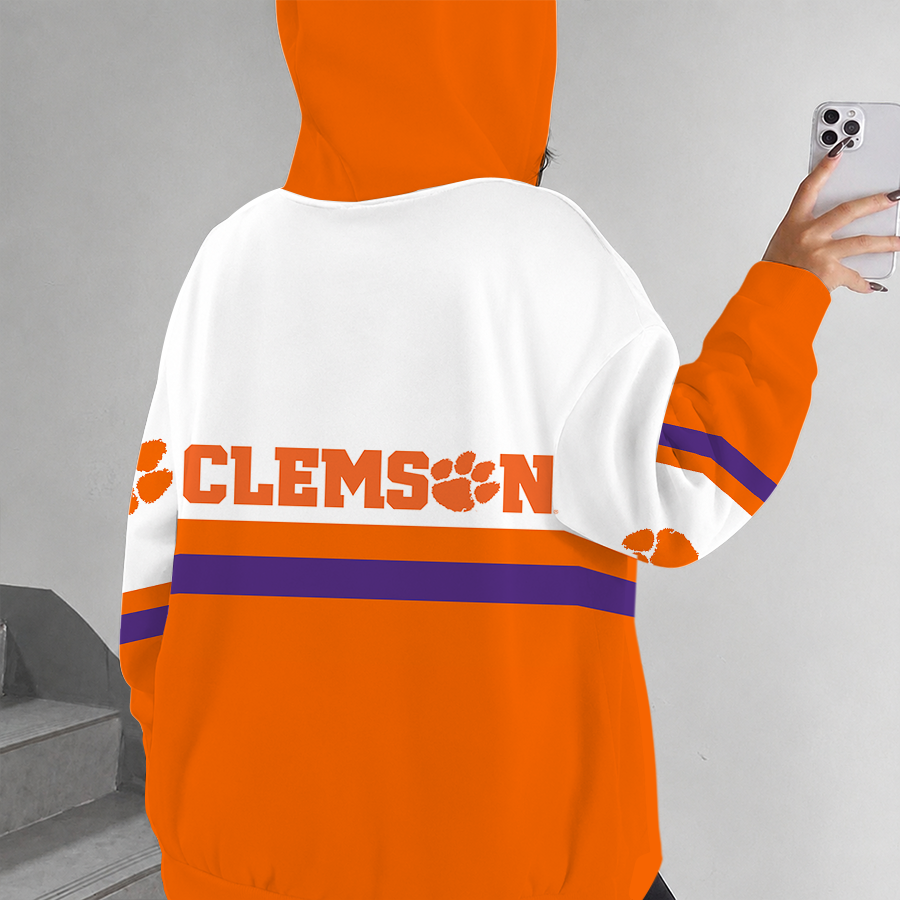 [FAN FAVORITE] NEW CUSTOMIZED NCAA CWS25 CST CLEMSON TIGERS ZIP HOODIE