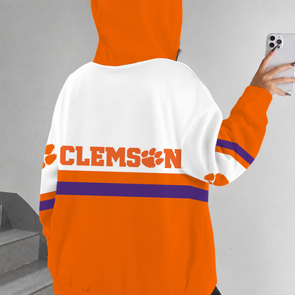 [FAN FAVORITE] NEW CUSTOMIZED NCAA CWS25 CST CLEMSON TIGERS ZIP HOODIE