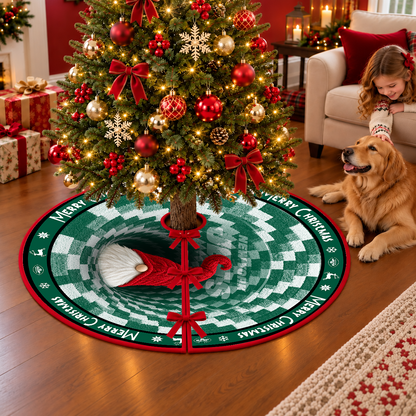 [TOUCHDOWN DEAL] NEW CUSTOMIZED NFL25 NYJ THE JETS CHRISTMAS TREE SKIRT