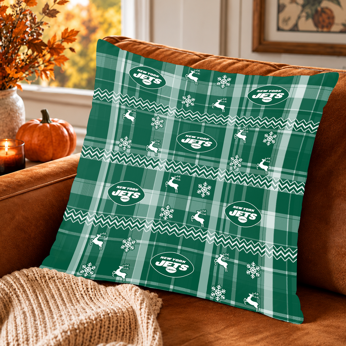 [TOUCHDOWN DEAL] NEW CUSTOMIZED NFL25 NYJ THE JETS ENVELOPE PILLOW CASE