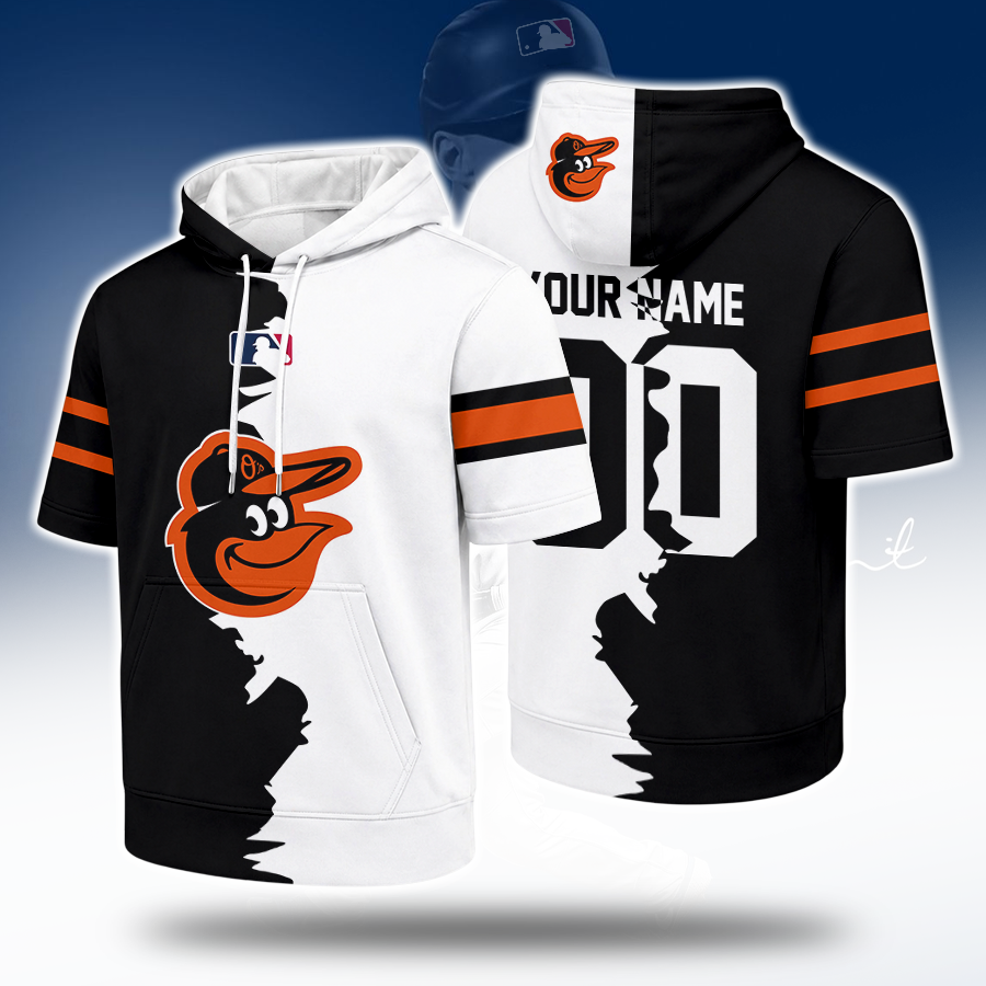 [HOMERUN DEAL] NEW CUSTOMIZED MLB25 BOS BALTIMORE ORIOLES SHORT SLEEVE HOODIE