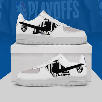 [SLAM DUNK DEAL] NEW CUSTOMIZED NBA25 BNE BROOKLYN NETS AF1 SHOES